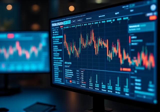 Financial risk management dashboard visualization