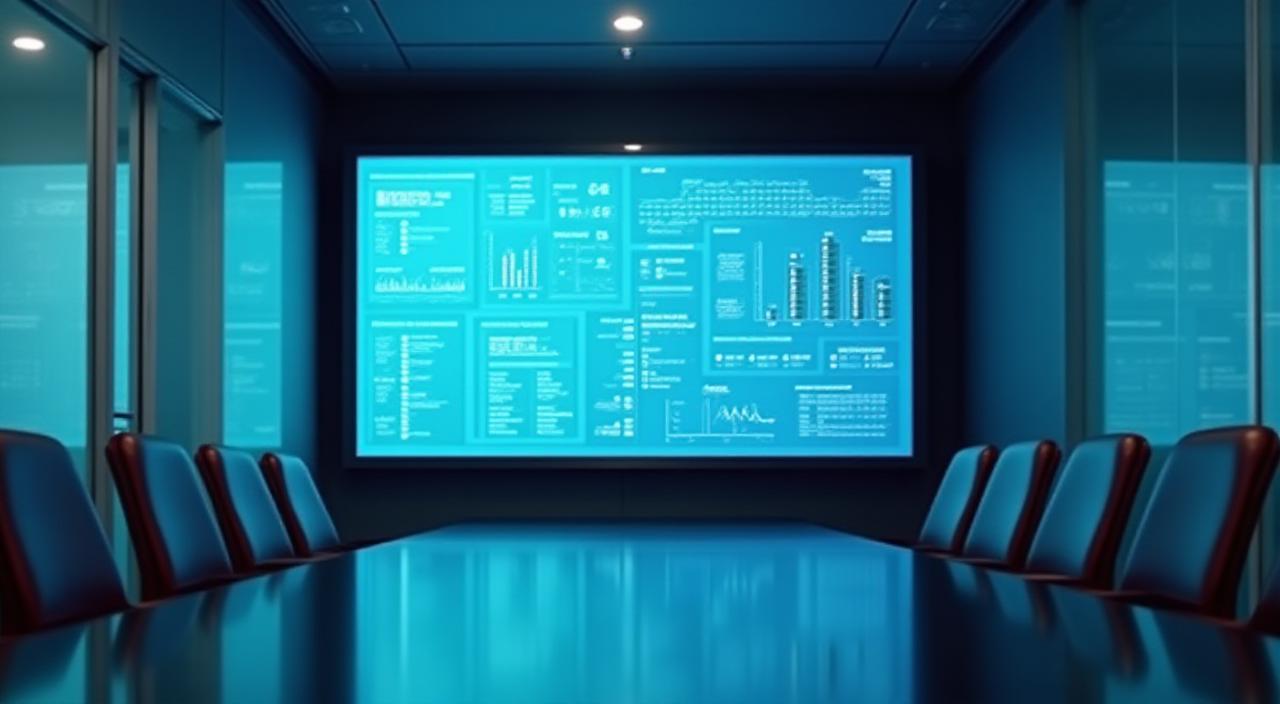 A clean, modern business dashboard showing clear data trends and beautiful UI